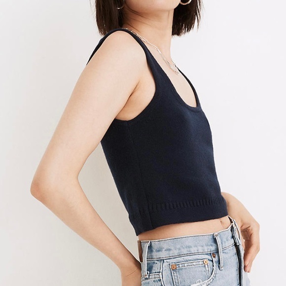 Madewell Clemence Cropped Sweater Tank 